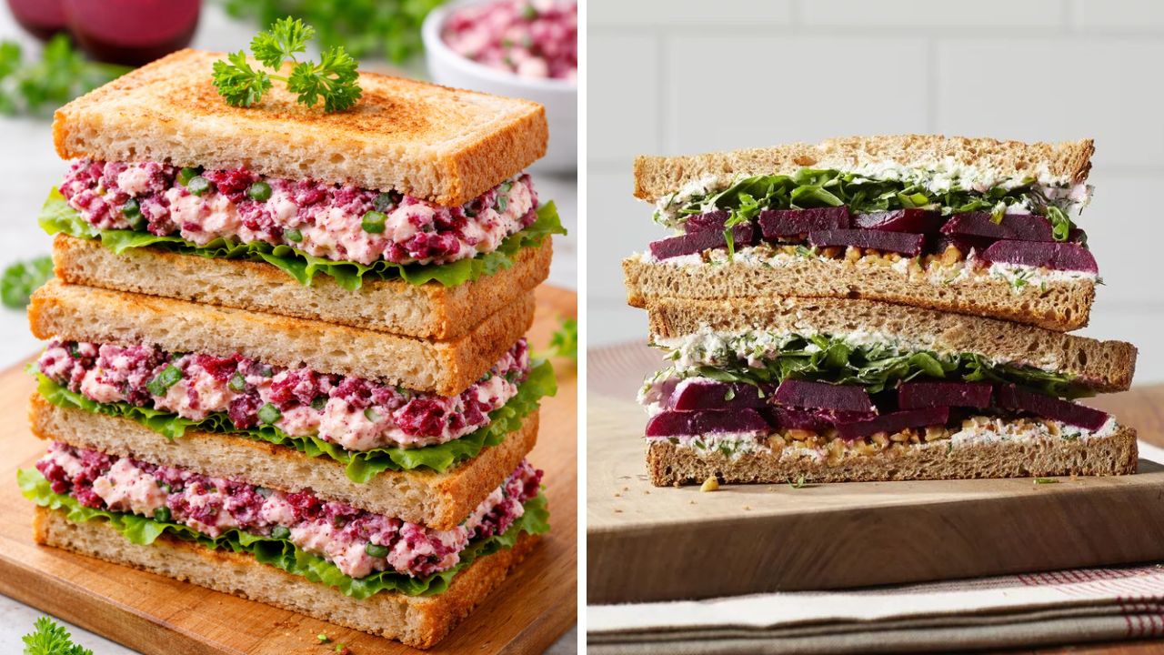 सकाळच्या नाश्त्यासाठी झटपट बनवा Creamy Paneer Beetroot Sandwich, नोट करून घ्या पौष्टिक रेसिपी
