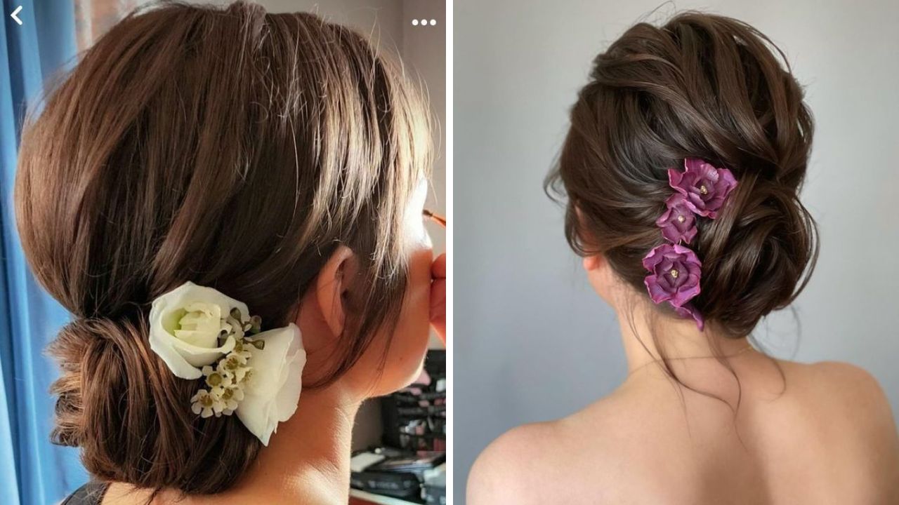 नऊवारी किंवा पैठणी साडी नेसल्यानंतर त्यावर लहानसा मिसी हेअरबन तुम्ही करू शकता. हेअर बन केल्यामुळे केस लवकर सुटत नाही आणि केसांची लुक सुंदर दिसतो. 