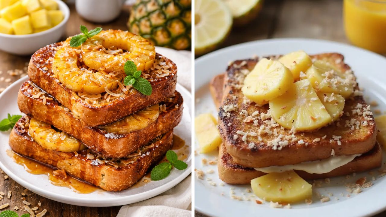 सुट्टीच्या दिवशी सकाळच्या नाश्त्यात काय बनवावं सुचत नाही? मग सोप्या पद्धतीमध्ये बनवा Pineapple French Toast
