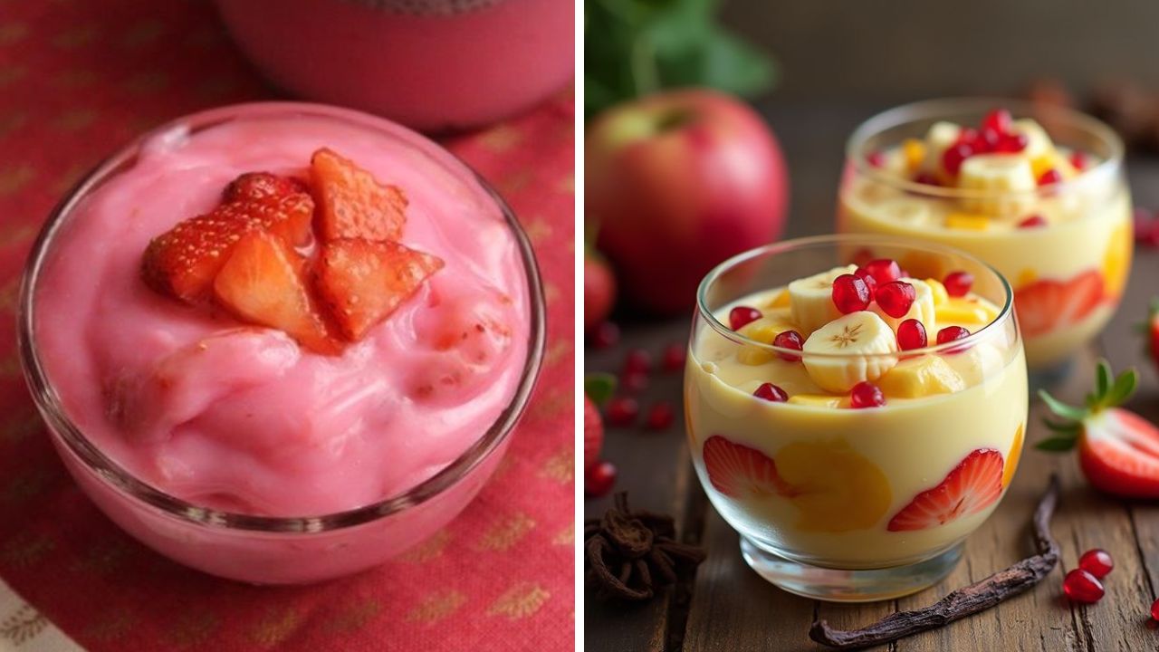 कोणत्याही कस्टर्ड पावडर किंवा साखरेचे वापर न करता घरीच बनवा गुलाबी स्ट्रॉबेरी फ्रूट सॅलेड, डाएट करणाऱ्यांना नक्कीच आवडेल