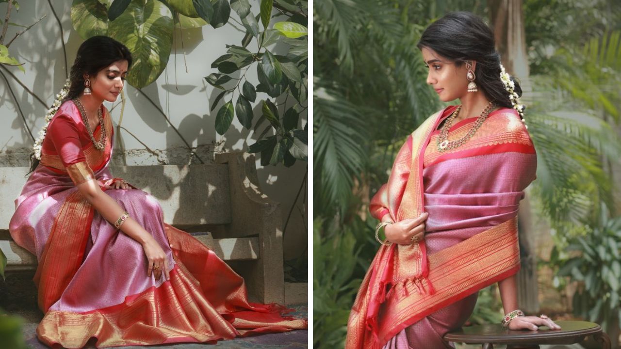 साडी खरेदी करताना साडी सगळ्यात आधी पूर्णपणे उघडून पाहावी. त्यानंतर साडीचा थोडासा भाग गोळा करून हातामध्ये घ्या. ३ सेकंदासाठी दाबून धारा. गोळा केलेल्या भागावर सुरकुत्या पडल्यास साडी खरी सिल्क आहे.