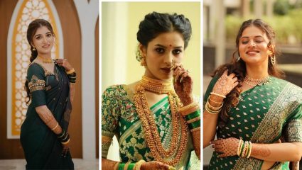 साखरपुड्यातील हिरव्या रंगाच्या साडीचे महत्व! नव्या आयुष्याची सुरुवात दर्शवणाऱ्या परंपरेमागील जाणून घ्या खास कारणे