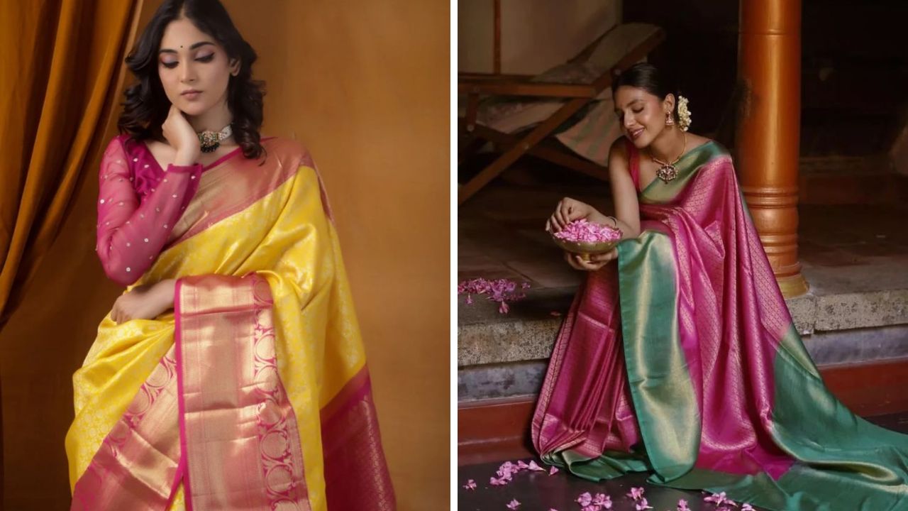 मशीनवर बनवलेल्या किंवा इतर फॅब्रिकवर सुरकुत्या पडत नाहीत. सिल्कची साडी दोन्ही हाताने पकडा आणि एकमेकांवर घासा. त्यानंतर साडी घासललेया ठिकाणी थोडा उबदारपणा जाणवल्यास साडी सिल्कची आहे.