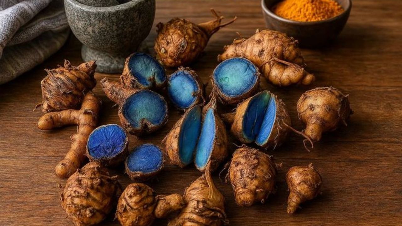 औषधी गुणधर्मांनी परिपूर्ण असलेली निळी हळद, जाणून घ्या हळदीच्या दुर्मिळ प्रकाराबद्दल सविस्तर माहिती