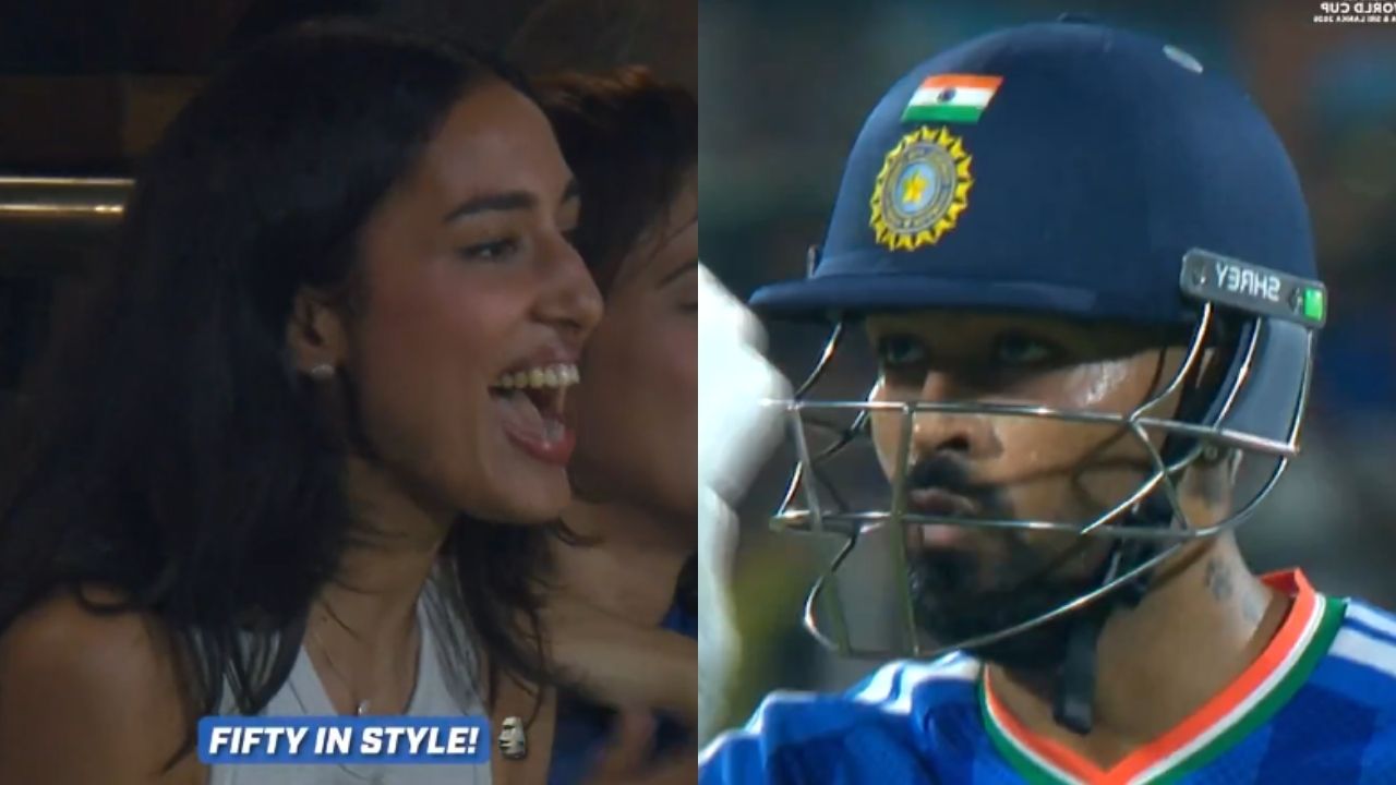 अर्धशतक झळकावताच हार्दिक पांड्याने केले रोमँटिक सेलिब्रेशन! सोशल मिडियावर Video Viral