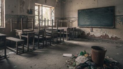 जि. प. शाळेच्या स्वच्छतागृहाची दुरवस्था! अस्वच्छतेमुळे विद्यार्थ्यांचे आरोग्य धोक्यात; शिक्षणाऐवजी गैरसोयींचाच सामना