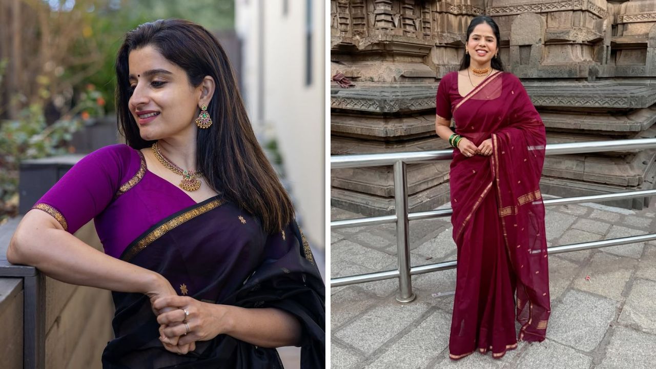 माहेश्वरी साडीमध्ये दोन प्रकार उपलब्ध आहेत. गरभ रेशमी माहेश्वरी साडी  केवळ रेशमी धाग्यांचा वापर करून बनवली जाते तर नीम-रेशमी साडी सुती आणि रेशमी धाग्यांचे मिश्रण करून विणली जाते. याशिवाय साडीमध्ये हँडब्लॉक प्रिंटेड महेश्वरी, ‘टिश्यू महेश्वरी, बाटिक आणि भगरु प्रिंट महेश्वरी, ‘गंगा-जमुना महेश्वरी यांसारखे प्रकार उपलब्ध आहेत. 