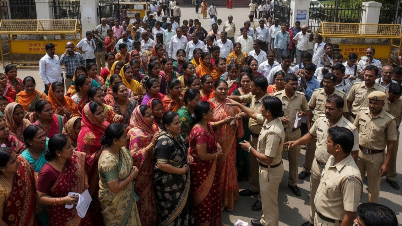 ‘या’ परीक्षेवेळी महिलांना मंगळसूत्र काढण्याची सक्ती; परीक्षा केंद्राबाहेर संताप, मुख्यमंत्र्यांकडून चौकशीचे आदेश
