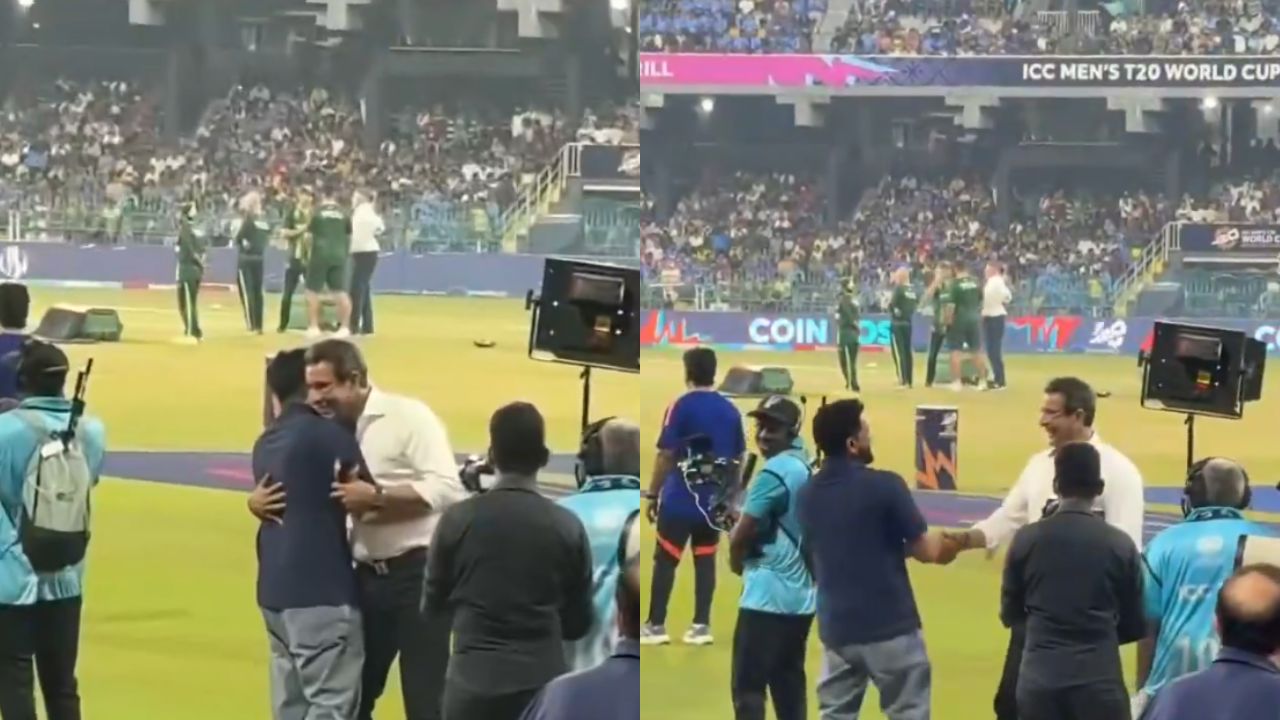 India vs Pakistan सामन्यात ‘नो हॅन्डशेक’ अन् रोहित शर्माने पाकिस्तानी दिग्गजाला मारली मिठी, Video Viral