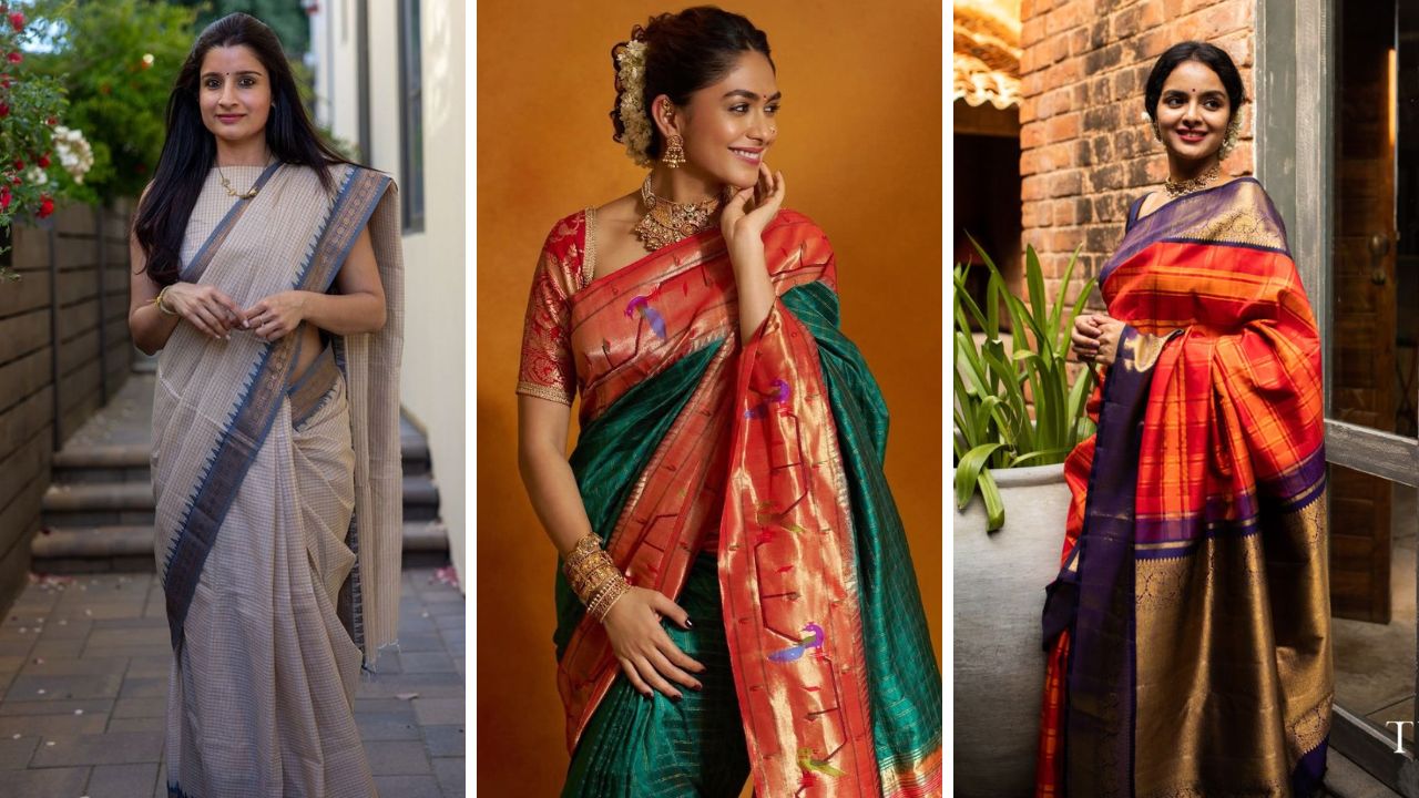 फॅशन युगात हातमागावरील ‘या’ साड्या कधीच होणार नाहीत जुन्या, पहा रॉयल लुक दिसणाऱ्या सुंदर साड्या