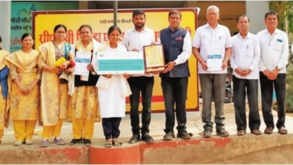 Z.P. School Ganori: जि.प. गणोरी शाळेची राष्ट्रीय स्तरावर झेप; पर्यावरणपूरक कुंड्या प्रकल्पाचा नागपुरात सन्मान