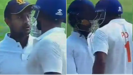 क्रिकेट की कुस्तीचं मैदान? रणजी फायनलमध्ये राडा!  जम्मू-काश्मीरच्या कर्णधाराने कर्नाटकच्या खेळाडूला डोक्याने मारले…