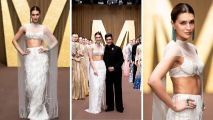 दुबई फॅशन वीकमध्ये Kriti Sanonचा जलवा,  Manish Malhotraच्या शोची ठरली शोस्टॉपर; फोटो पाहा