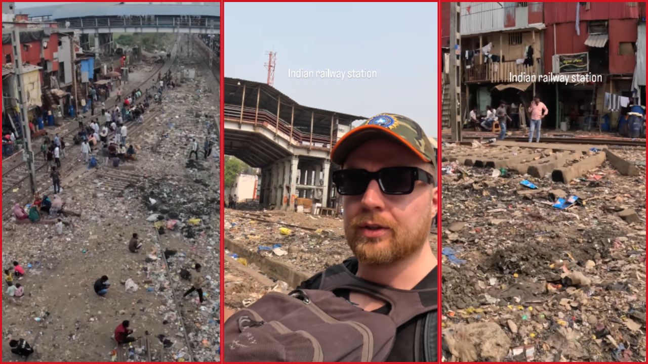 Mumbai Railway : वांद्रे स्टेशन की कचराकुंडी? कचरा, अतिक्रमण दाखवणारा विदेशी पर्यटकाचा Video Viral
