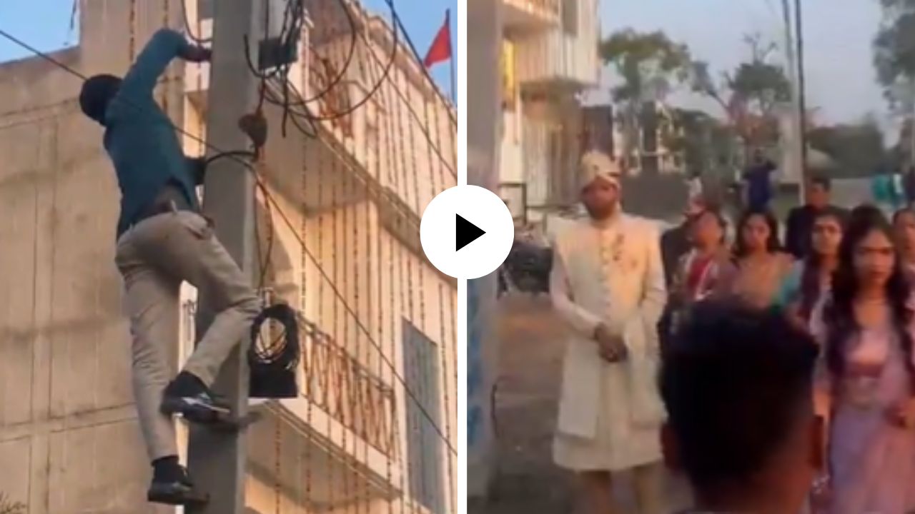 लग्नघरातच अंधार! वरात निघताच नवऱ्या मुलाच्या समोर लाइटमॅनने कापली इलेक्ट्रीसिटी, Video Viral