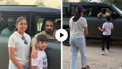 दुबईच्या ‘किंग’ची भारतीय कुटुंबाशी अनपेक्षित भेट, मग पुढे जे घडलं… संपूर्ण इंटरनेट पाहून भारावलं; Video Viral