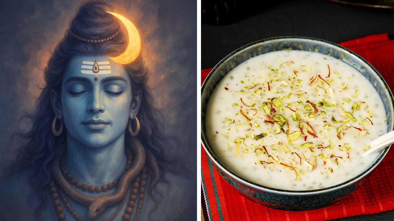 Mahashivratri 2026 : महाशिवरात्रीनिमित्त भगवान शिवाची ‘ही’ आवडीची डिश बनवायला विसरू नका   साबुदाणा खीर उपवासाला खाल्ली जाते.  भगवा
