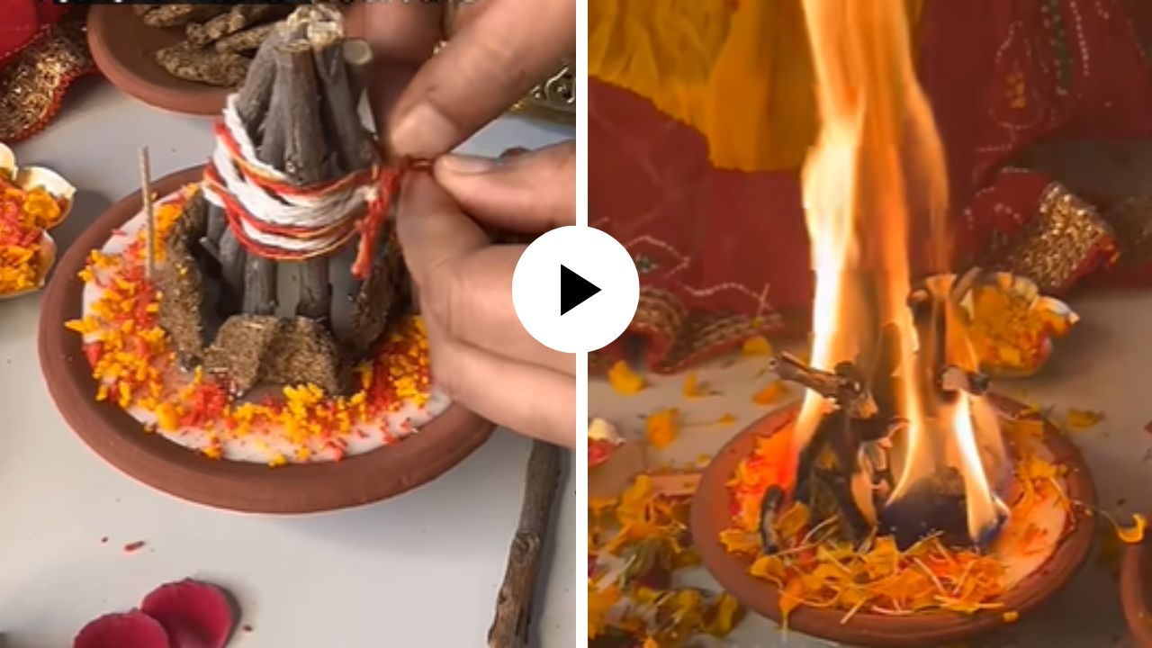 अद्भुत! मातीच्या पणतीवर बनवली ‘होलिका दहन कँडल’, अनोख्या जुगाडाने वेधले लोकांचं लक्ष; Video Viral