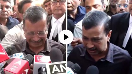 दारू घोटाळा प्रकरणातून निर्दोष सुटताच अरविंद केजरीवाल झाले भावुक, पत्रकारांशी बोलताना ढसाढसा रडले; Video Viral