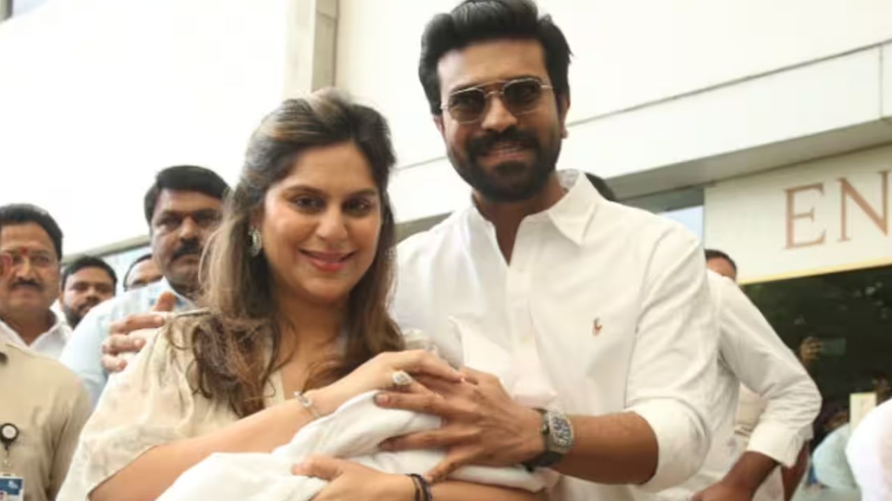 राम चरण आणि उपासनाने केले त्यांच्या जुळ्या मुलांचे नामकरण; सांगितला गोंडस मुलांच्या नावाचा अर्थ