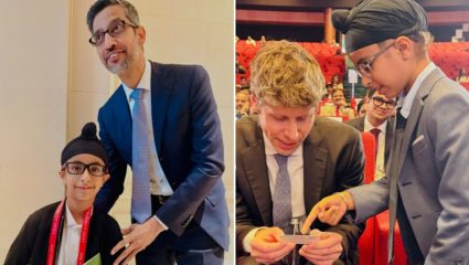 AI Impact Expo 2026: AI समिटमध्ये झळकला ८ वर्षांचा रणवीर! सुंदर पिचाई आणि सॅम ऑल्टमनसोबत भेट… कामगिरी पाहून व्हाल हैराण