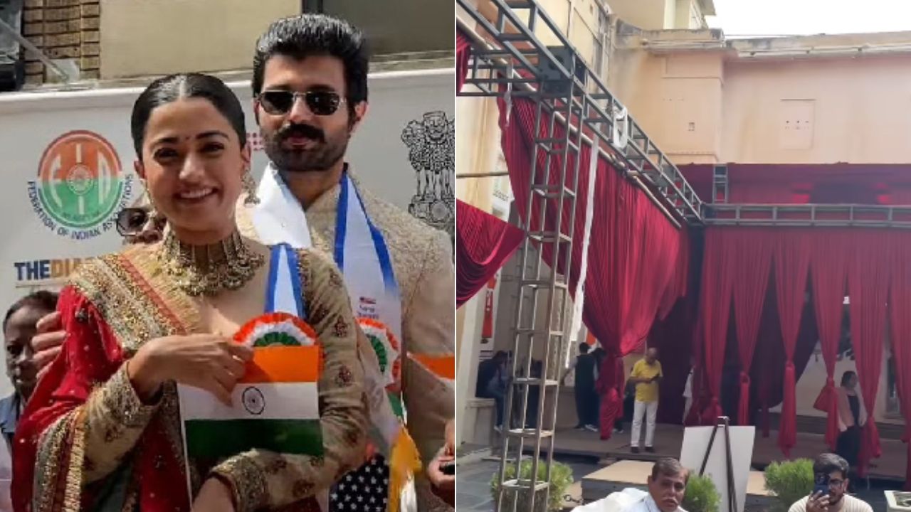 रश्मिका-विजयच्या लग्नासाठी उदयपूर सजला! सिटी पॅलेसमध्ये सुरु आहे जोरदार तयारी; Viral Video चर्चेत