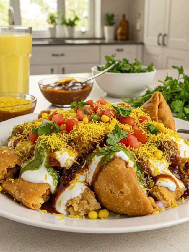 10 मिनिटांत तयार होणारी टेस्टी समोसा चाट