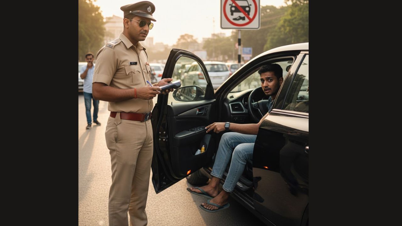 अरे बापरे! भारतात चप्पल घालून कार चालवल्याने आता पोलीस मामा फाइन मारणार? काय आहे नियम? जाणून घ्या