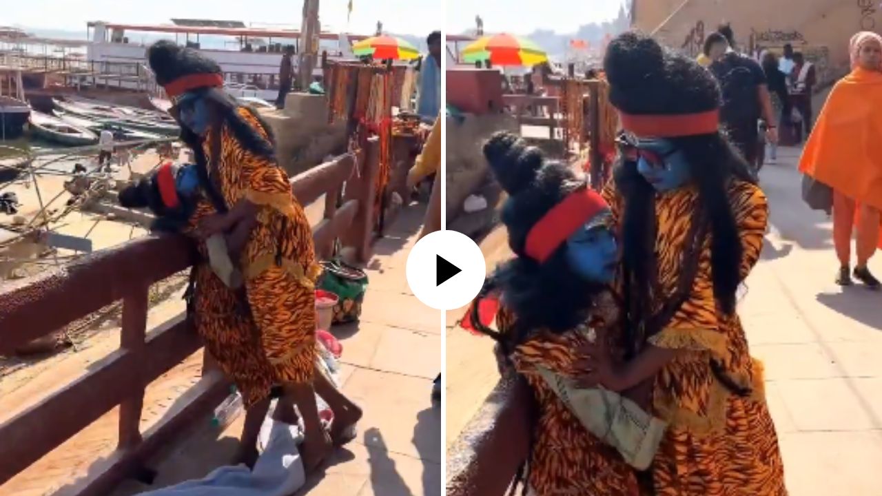 वाराणसीत दोन महादेव आमने-सामने भिडले! ६० रुपयांवरून रंगला गंमतीशीर वाद; मजेदार Video Viral