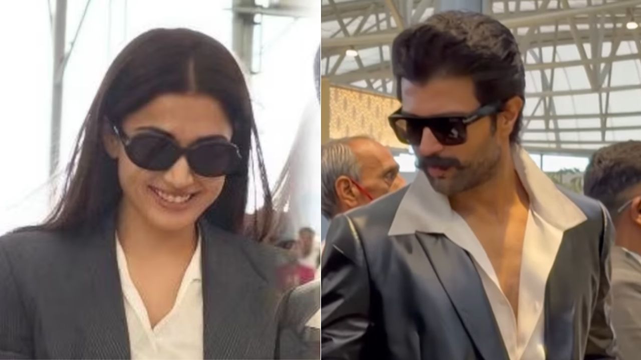 Vijay Rashmika Wedding: लग्नाच्या घोषणेनंतर विजय–रश्मिका उदयपूरकडे रवाना; मित्रपरिवार आणि कुटुंबासोबत दिसले एकत्र