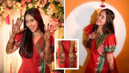 इश्काचा नादखुळा! मेहंदी रंगली गं… अक्षयाच्या हातावर रंगली विशाल निकमच्या नावाची मेहंदी,फोटो पाहा