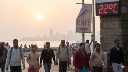 Weather Update : मुंबईत गुलाबी थंडी ‘एक्झिट’च्या दिशेने, कुलाबा–सांताक्रूझमध्ये किमान तापमानात वाढ