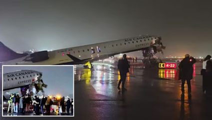 Plane Crash: न्यूयॉर्कच्या ला गार्डिया विमानतळाच्या धावपट्टीवर मोठा अपघात; कॅनडा एक्सप्रेसचे विमान ट्रकला धडकले, अनेक जण जखमी