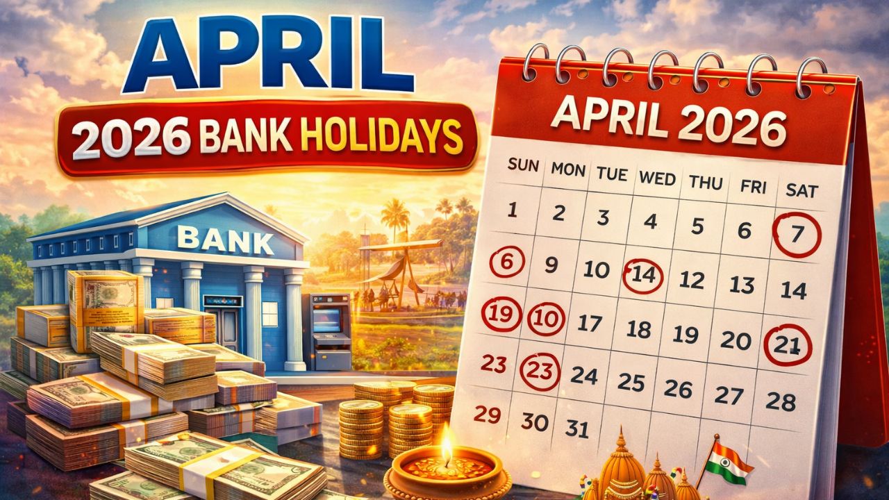 Bank Holiday April 2026: अरे देवा! एप्रिलमध्येच बँकांची दिवाळी घडणार, ‘इतक्या’ दिवसांची सुट्टी; सामान्यांचे होणार हाल