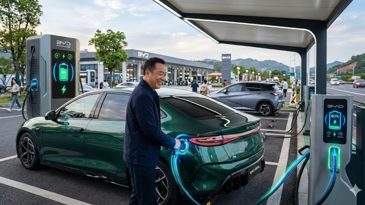 BYD ने Tesla ला फोडलाय घाम! फक्त 5 मिनिटाच्या चार्जिंगमध्ये मिळेल 400 किमीची रेंज, जाणून घ्या खास टेक्नॉलॉजी