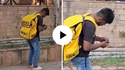 चंडीगडमध्ये रहस्यमय घटना! रस्त्यावर दिसला झोम्बी डिलिव्हरी बॉय; दीड एकाच जागेवर उभा, VIDEO ने उडवली झोप