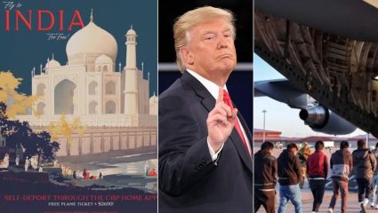 Deportation: अमेरिकेतून भारतीयांची ‘सन्मानाने’ हकालपट्टी? 2 लाख रुपये घ्या आणि देश सोडा; ताजमहाल फोटोने आणखी पेटला वाद