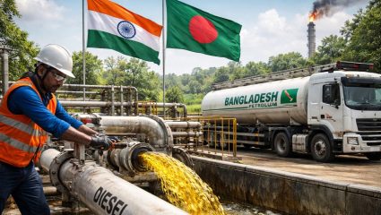 भारताचा शेजारी धर्म! जगात तेल संकट असताना बांगलादेशसाठी उघडली तिजोरी; पाइपलाइनद्वारे पाठवली ५००० टन डिझेल खेप