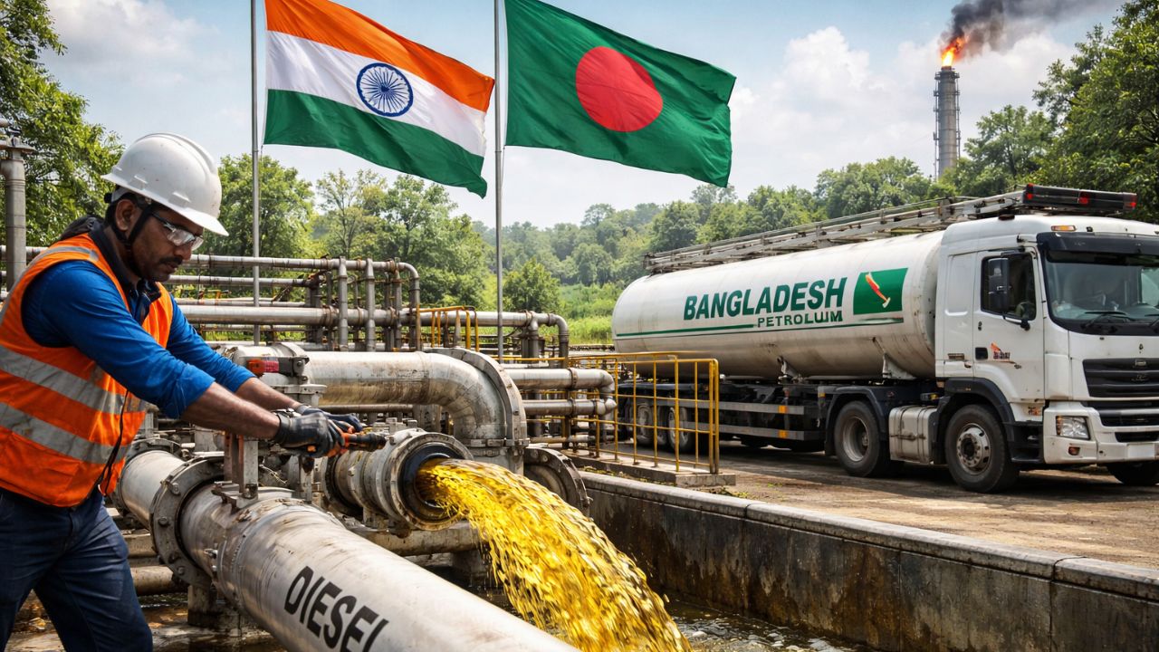 भारताचा शेजारी धर्म! जगात तेल संकट असताना बांगलादेशसाठी उघडली तिजोरी; पाइपलाइनद्वारे पाठवली ५००० टन डिझेल खेप