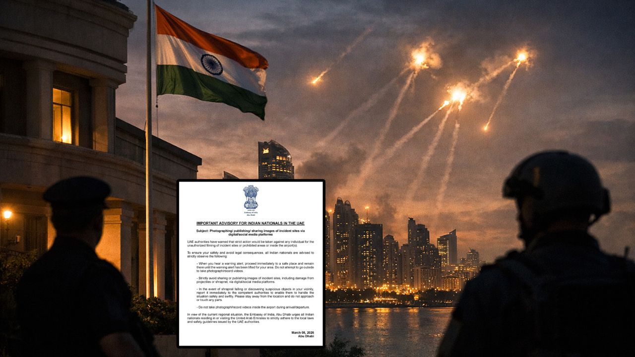 Middle East War :  UAE मध्ये राहणाऱ्या भारतीयांसाठी धोक्याची घंटा! दूतावासाकडून कडक नियमावली जाहीर
