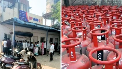 युद्धाचा सर्वसामान्यांना फटका! मावळमध्ये घरगुती गॅससाठी नागरिकांच्या भरऊन्हात लांबच रांगा