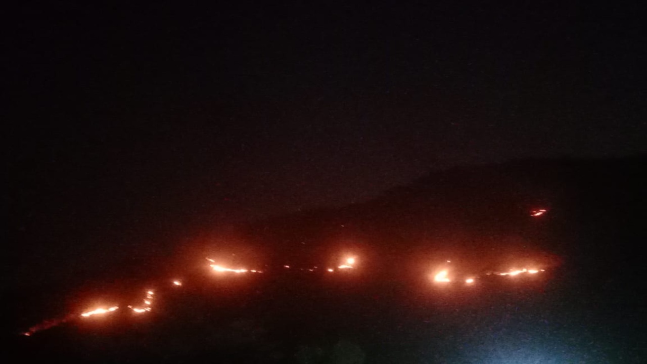 Matheran News : माथेरान डोंगरात वणवा, आदिवासी ग्रामस्थांचे प्रयत्न कुचकामी; डोंगर जाळून खाक