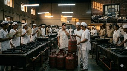 Mumbai Gas Shortage: गॅसअभावी ८०० कैद्यांच्या जेवणावर संकट, भायखळा तुरुंगात दररोज ८ सिलिंडरची गरज; सरपणासाठी लाकडाची व्यवस्था