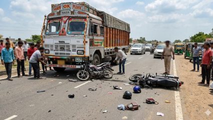 हृदयद्रावक! ट्रक-कारच्या धडकेत 18 वर्षीय तरुणीचा अपघाती मृत्यू