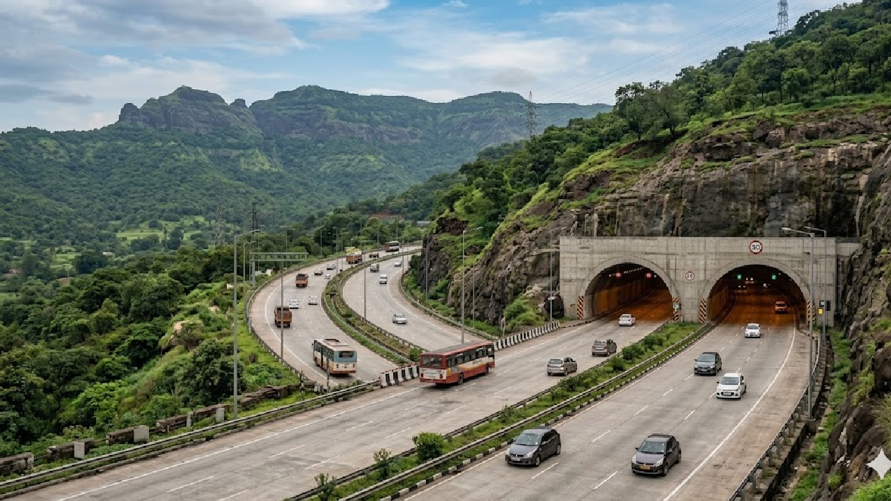 आता गाडी नुसती पळवा! Mumbai-Pune Expressway वर 6 नवीन बोगदे होणार; तब्बल दीड लाख…