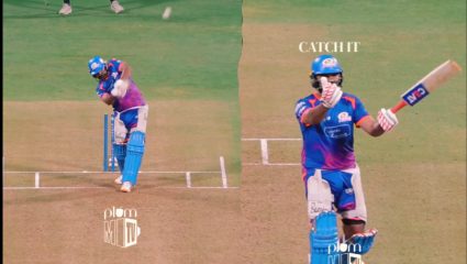 ‘कॅच इट’! ‘हीट मॅन’चा गगनचुंबी सिक्सर! शॉट मारताच फील्डरची मजा; Rohit चा Video Viral