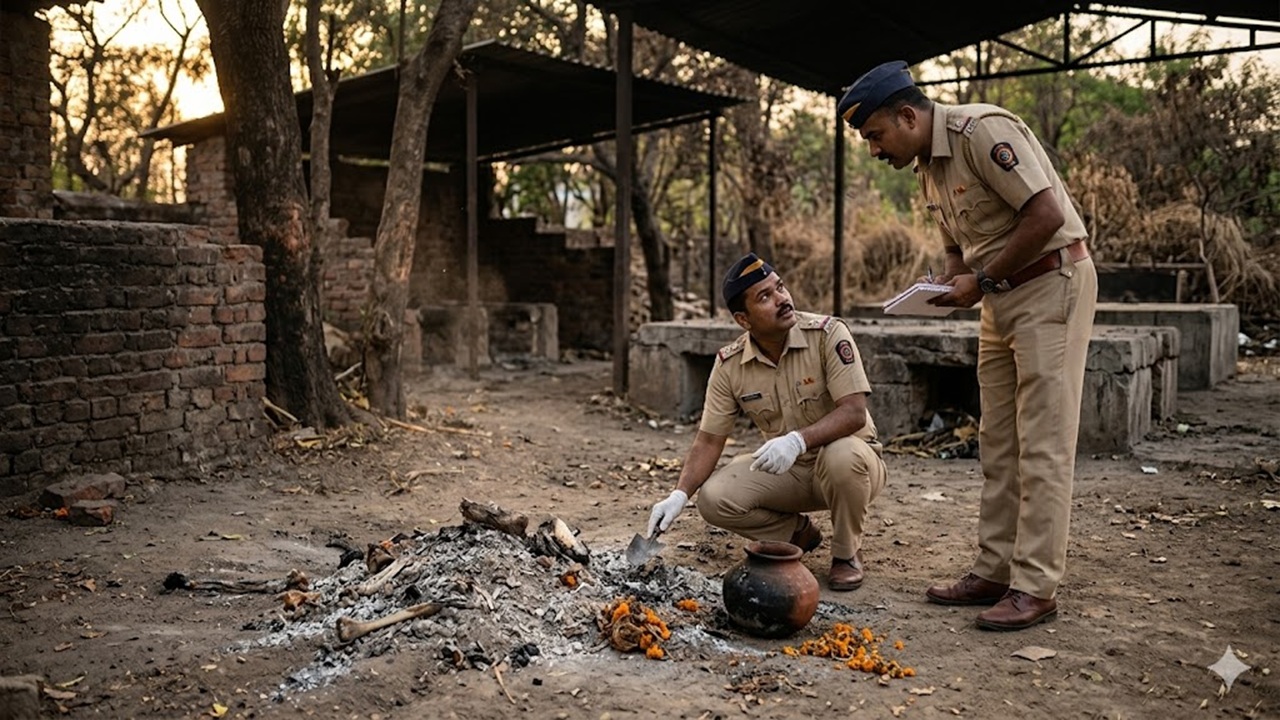 Panvel News: पनवेलमध्ये स्मशानातील राखेचं गूढ अखेर उकललं; नेमकं काय प्रकरण?