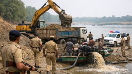 Nanded News : अवैध रेती उत्खननावर छापे! DIGच्या पथकाची कारवाई, १ कोटी ४ लाखांचा मुद्देमाल जप्त