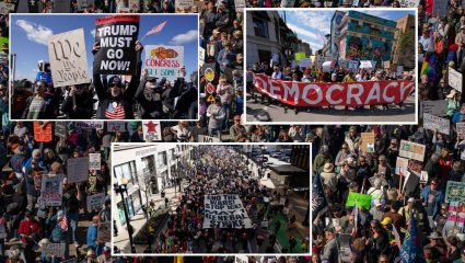 Trump Protest: अमेरिकेत ट्रम्पविरोधात ‘दुसरं स्वातंत्र्ययुद्ध’? 50 राज्यांत ‘नो किंग’चा एल्गार; ‘या’ VIRAL VIDEO मुळे समजलं सत्य