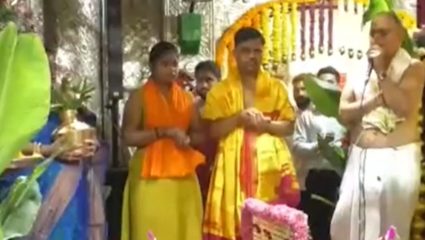 Pune : वेदमंत्रांच्या जयघोषात दगडूशेठ मंदिरात वल्लभेश-वल्लभ महामिलन